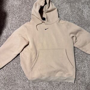 Nike Men's Middle-Swoosh Brown Hoodie